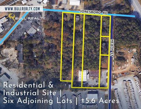 Preview of VacantLand space for Sale at Six Adjoining Sites on Jonesboro Rd & Heath St