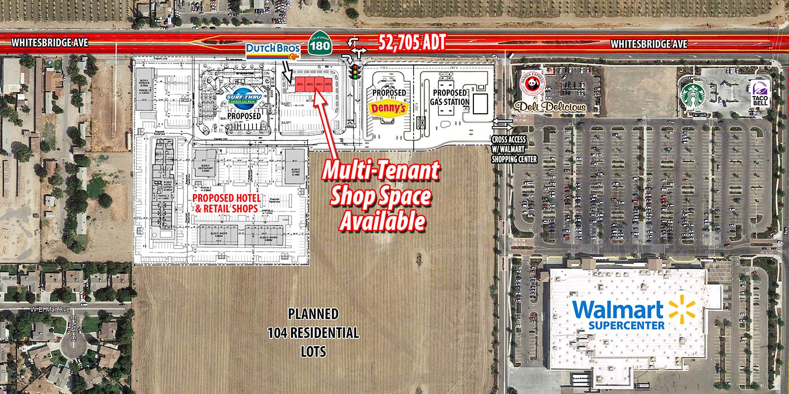 Planned Multi-Tenant Shop Space Space For Lease - Whitesbridge Road &  Goldenrod Avenue SWQ, Kerman, CA