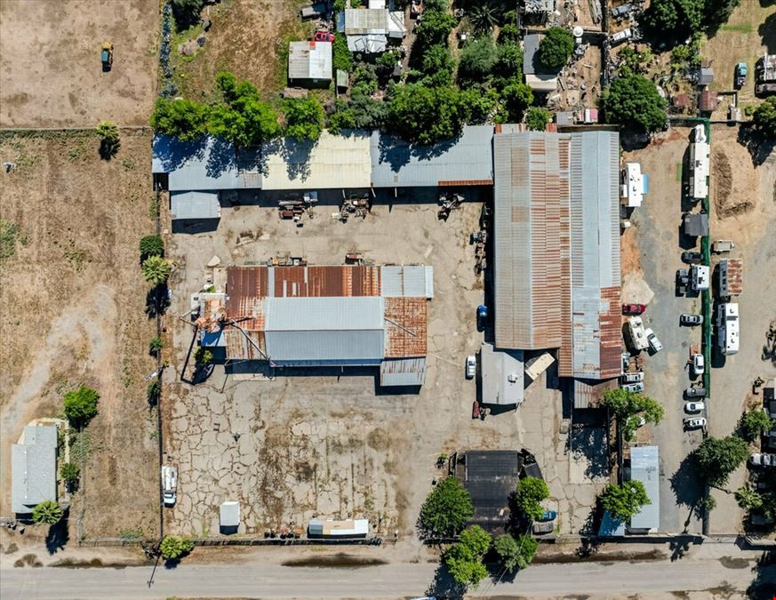 Open Industrial Buildings on 2.14 AC Fenced Land
