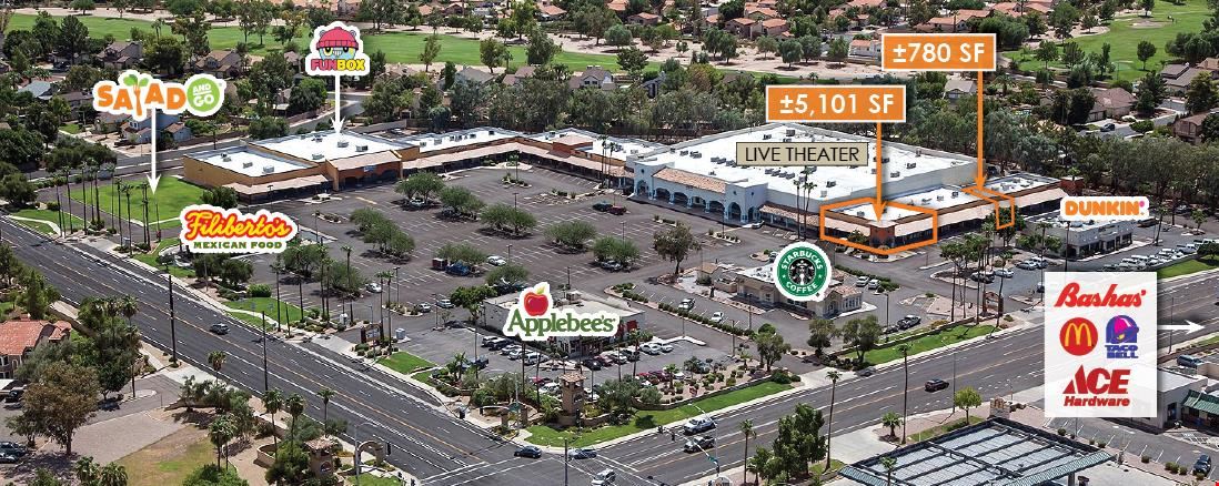 5223,  5225, 5247, 5253, 5257 E Brown Rd & 1115 N Higley Rd