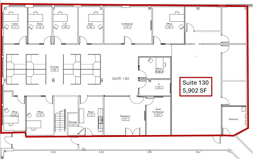 1210 Bldg. | Class A Office Space Available | 2,987 SF