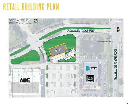 Preview of commercial space at Townline Road and Fairway Drive