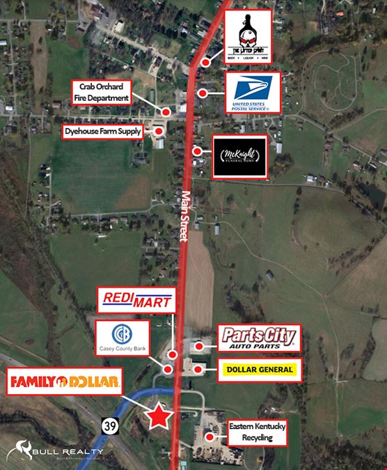 Family Dollar NN Investment Property | 8.2% Cap Rate | Crab Orchard, KY