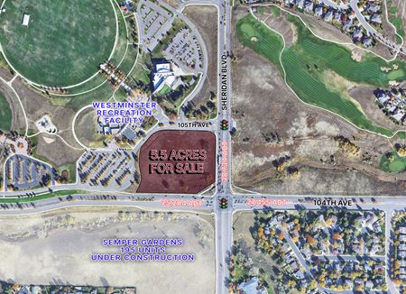 Preview of VacantLand space for Sale at 104th Avenue and Sheridan Boulevard - NWC