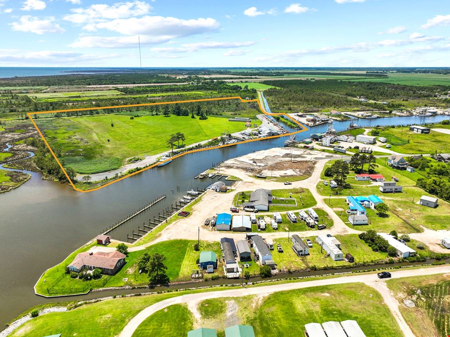 55 +/- Acre Waterfront Development Site & Marina - Engelhard NC