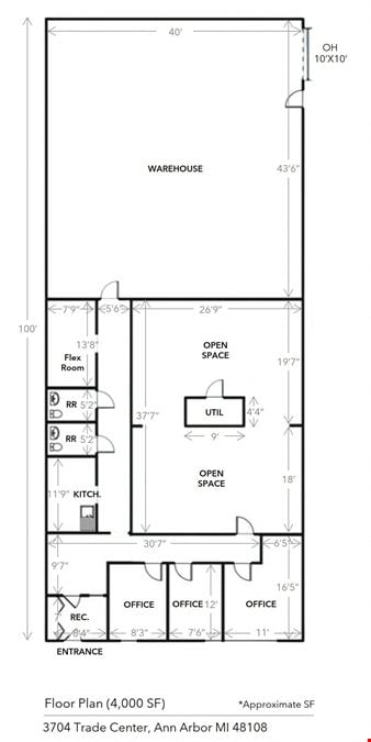 Industrial/Flex for Lease in Ann Arbor - Pittsfield Twp
