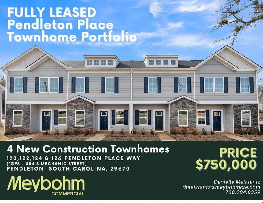 FULLY LEASED - 4 New Construction Townhomes