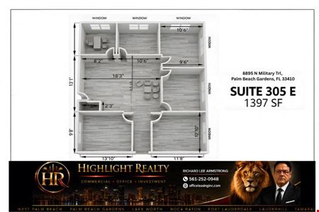 Preview of Office space for Rent at 8895 North Military Trail