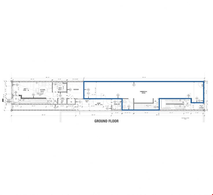 1,500 SF | 1826 Frankford Ave | Newly Developed Retail/Office Space in Vanilla Box Condition For Lease