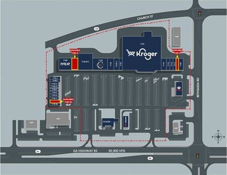 Preview of Retail space for Rent at 7125 GA-85