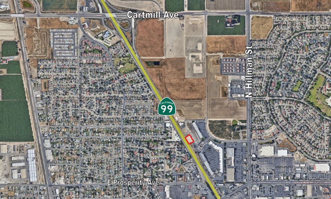 Commercial Retail Parcel Available Off HWY-99 in Tulare, CA