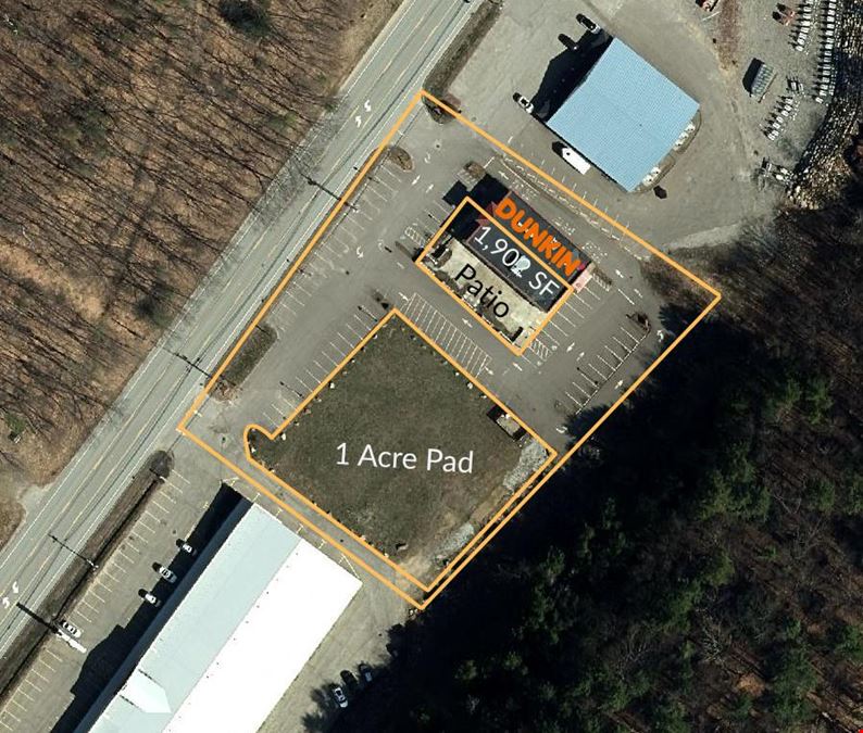 Belmont, NH - Retail End-Cap with Patio for Lease and Pad Site For Sale or Lease