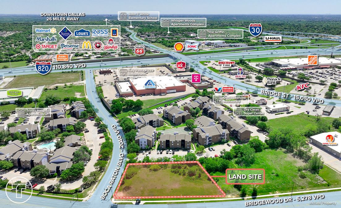 0.84 Acre Corner Lot