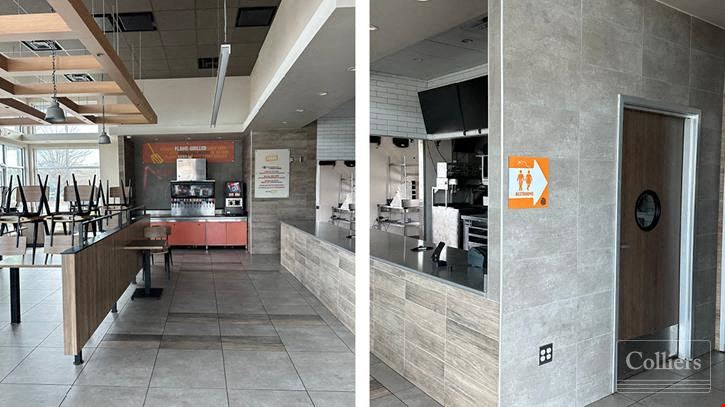 ±2,360 SF Fully Equipped Vacant Restaurant with Double Drive Thru in Clinton, SC
