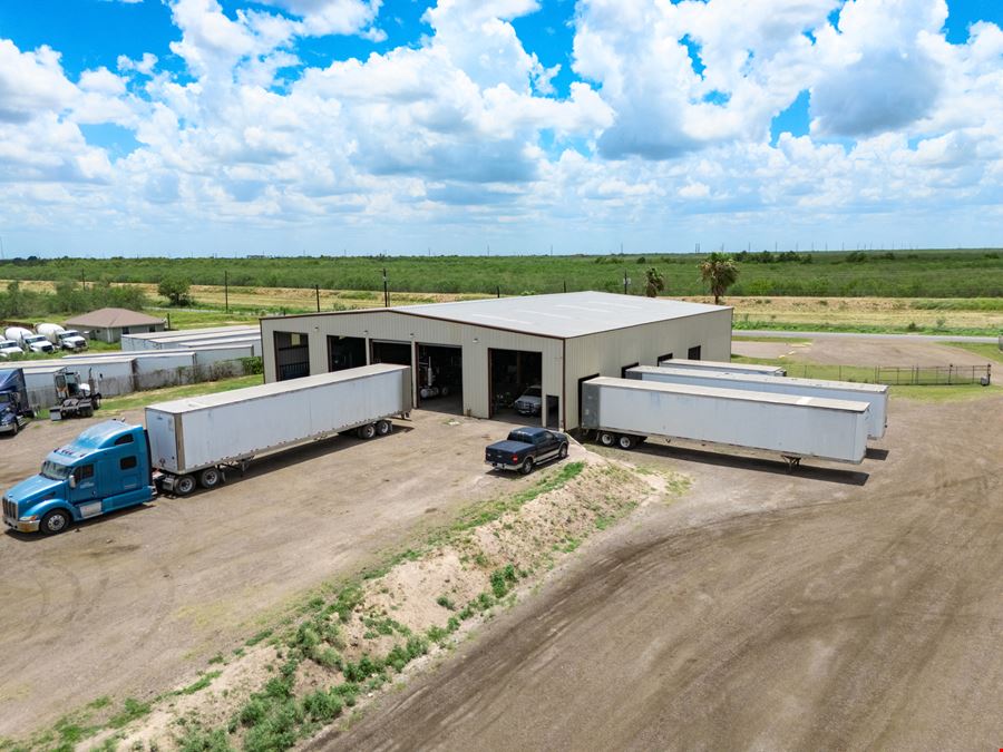 9.17-Acre Fenced Industrial Outdoor Storage (IOS) Yard | Warehouse + Office | 8612 N. Seminary Rd, Edinburg TX