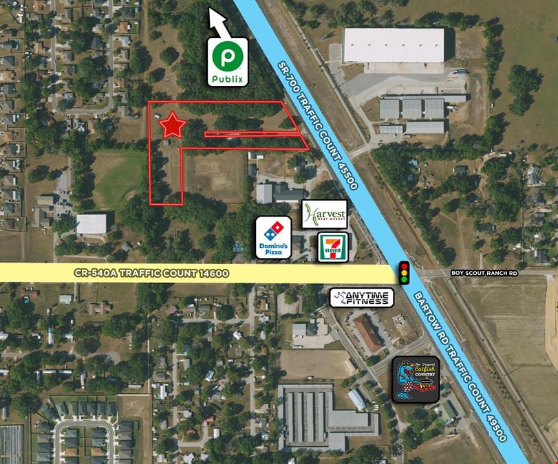 Commercial Potential: 5.38 acres on US Hwy 98 South with High Traffic Exposure