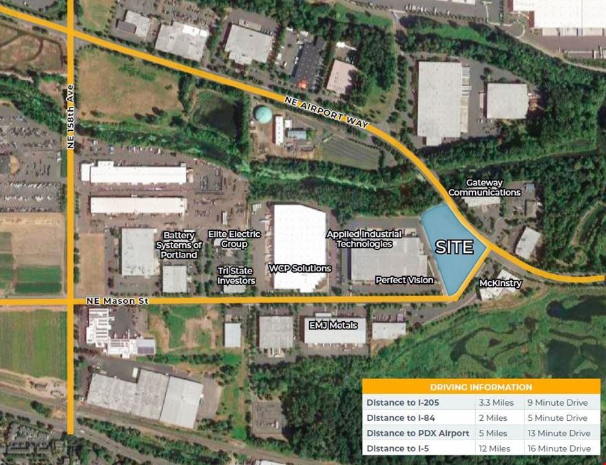 SWC of NE Airport Way and NE Mason St