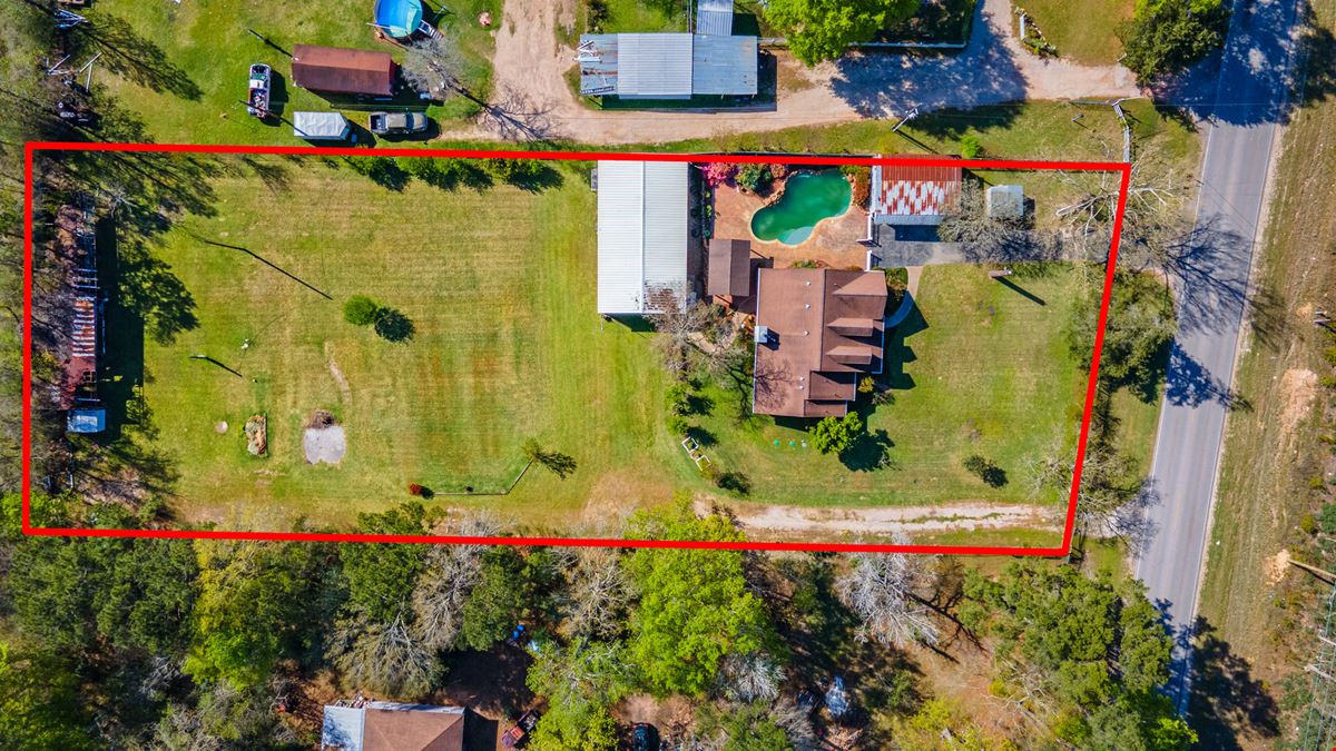 Mixed-Use Property For Sale | Residential Home + Workshop on Spacious Acreage
