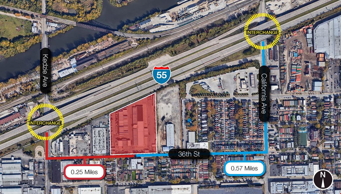 90 Door Truck Terminal for Lease | Divisible | 3000 W. 36th Street, Chicago, IL 60632