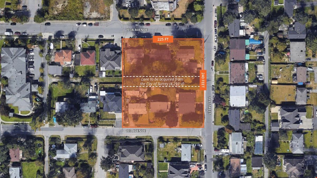 14864, 14876, & 14884 103A Avenue, 14865 & 14875 103rd Avenue, 10325 149th Street