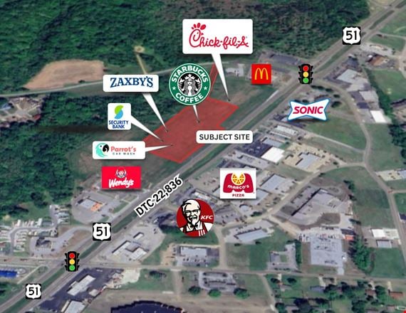 Preview of Office space for Rent at  U.S. 51