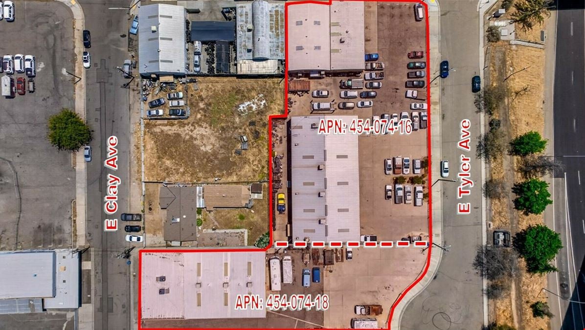 (4) Freestanding Industrial Buildings Near Airport in Fresno, CA