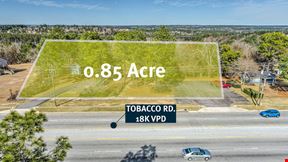 0.85 AC South Augusta Commercial Dev. Site w/ Parking & Storage Building