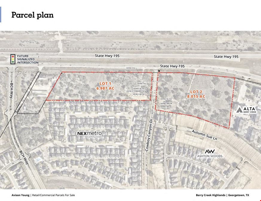 Berry Creek Highlands Retail Parcels