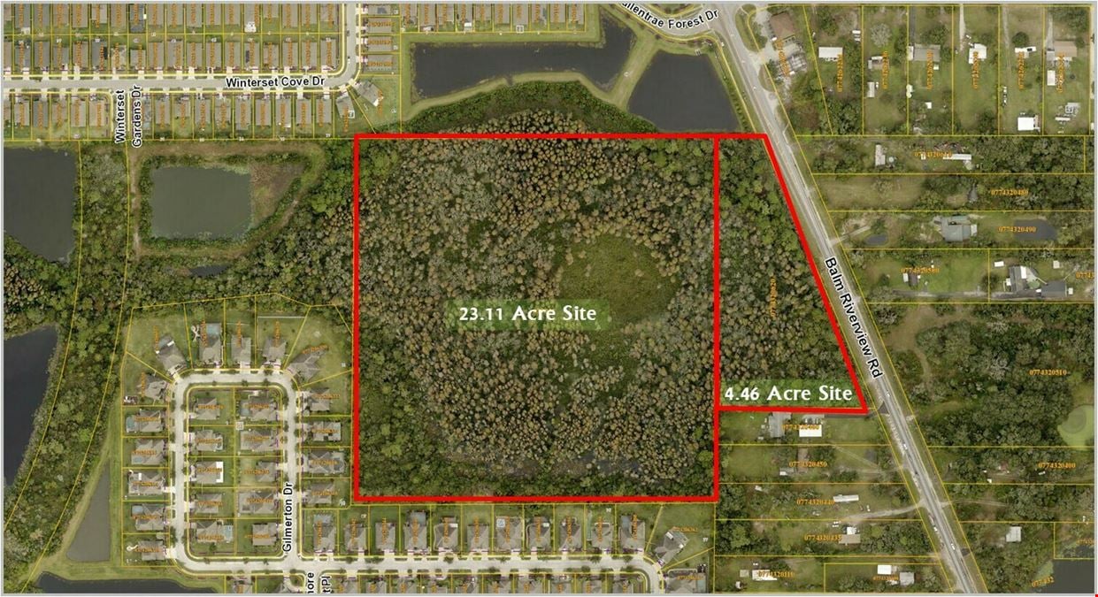 2 Raw Land Parcels :: 27.57 AC ::  South Riverview, FL