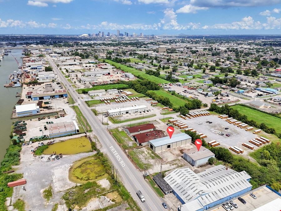 Crane-Serviced Warehouse Spaces with Frontage on Peters Rd