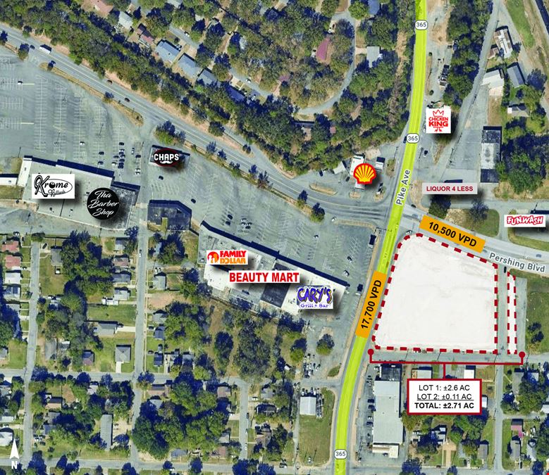 Prime Corner Lot for Sale or BTS in North Little Rock