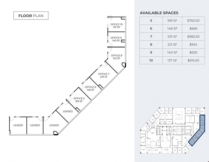 Sublease Spaces - Suite 1100