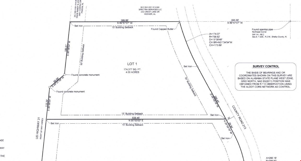 +/- 4 Acres Hwy 31 in Calera