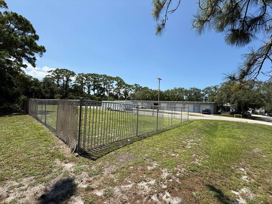 Warehouse with Fenced/Cleared Yard