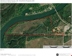 89 Acres in Early County, GA : Riverfront Property with Cabin and Outstanding Hunting Land