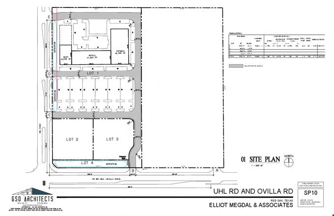 Preview of VacantLand space for Rent at Northeast Corner of Ovilla Road at Uhl Road