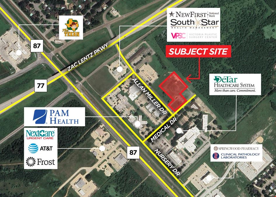 ±2.50 Acres ReDevelopment Opportunity 114 Medical Dr, Victoria, TX