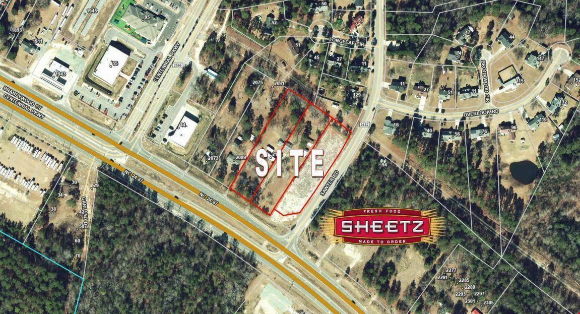 3+ Acres Commercial Land Beside Sheetz