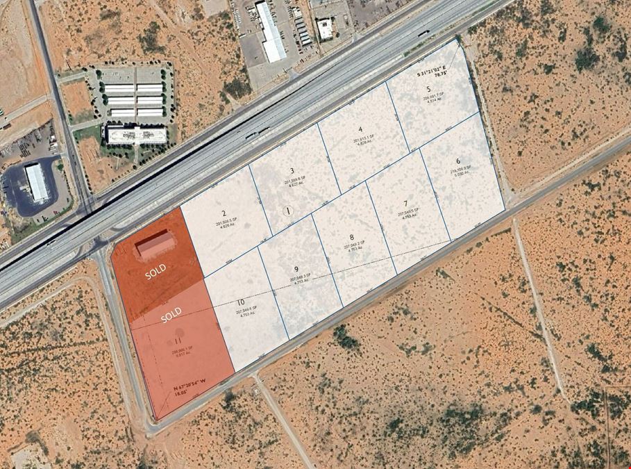 4.6-6.8 Acre Lots on Interstate 20 for Custom Build to Suit!