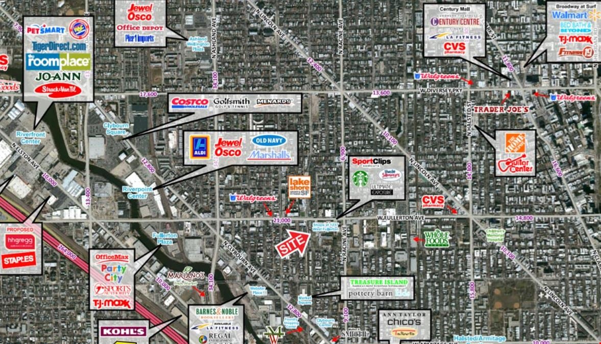 Retail Space For Lease at the Base of 176-unit Apartment Building in Lincoln Park