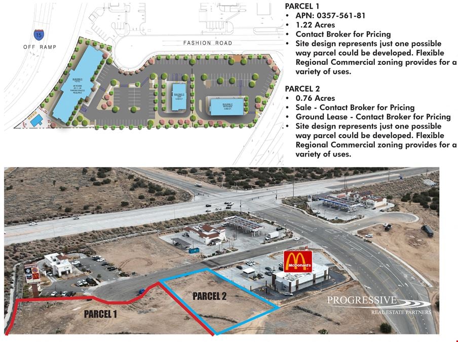 15 Freeway Visible Pads Available