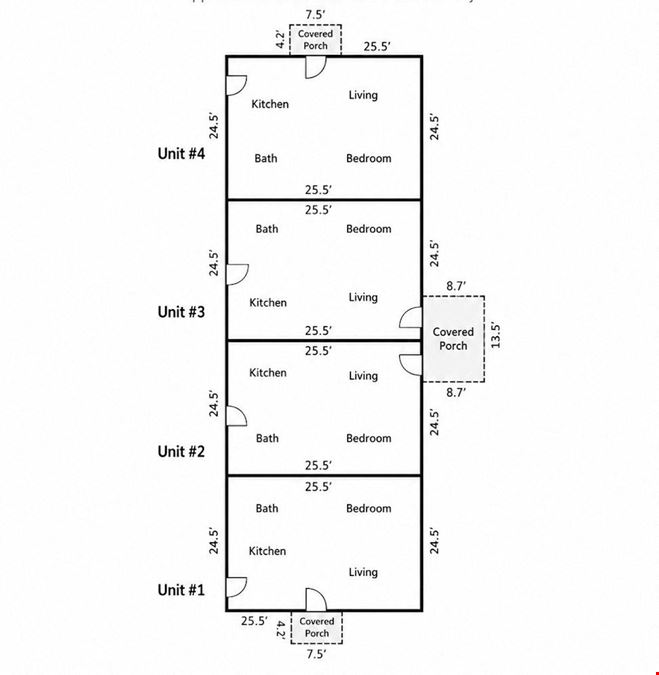 Flexible 4-Unit Property Opportunity in Midland