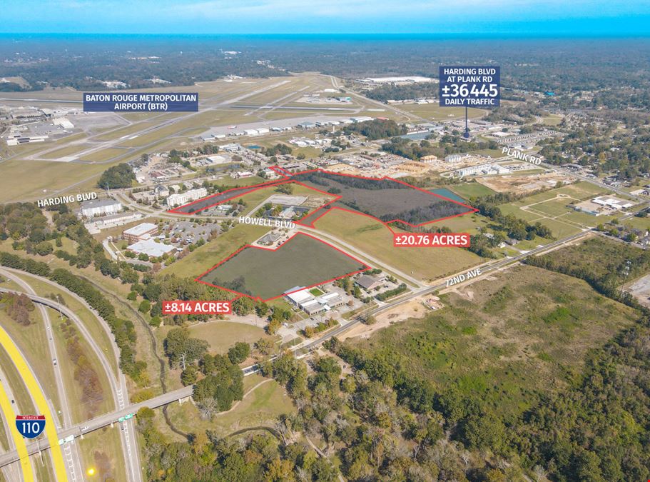 ±28.9 Acres on Harding Blvd near BR Airport