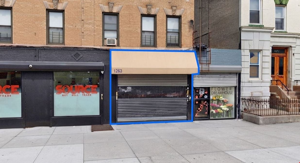 500 SF | 243 Troy Avenue | High-Visibility Crown Heights Retail Space for Lease