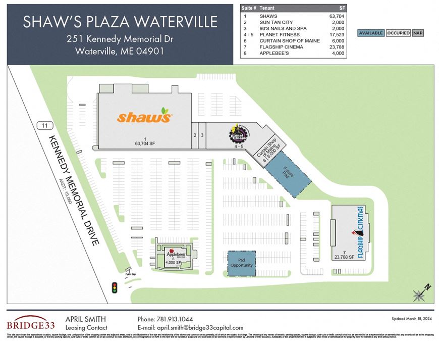 Shaw's Plaza Waterville