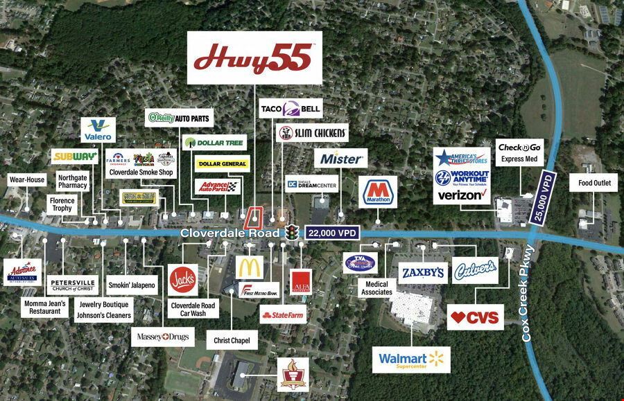 Hwy 55 - 3306 Cloverdale Road