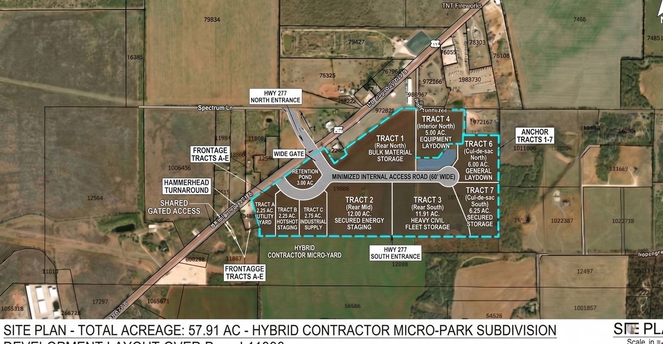For Lease / 1.00 - 57.91 Acres
