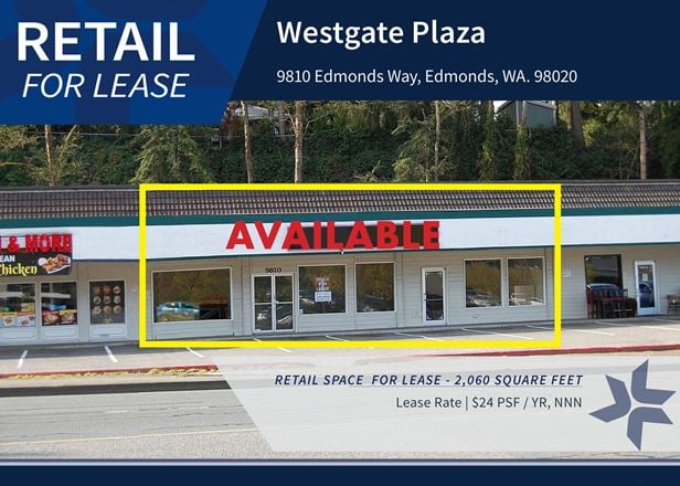 Preview of Retail space for Rent at 9802 - 9818 Edmonds Way