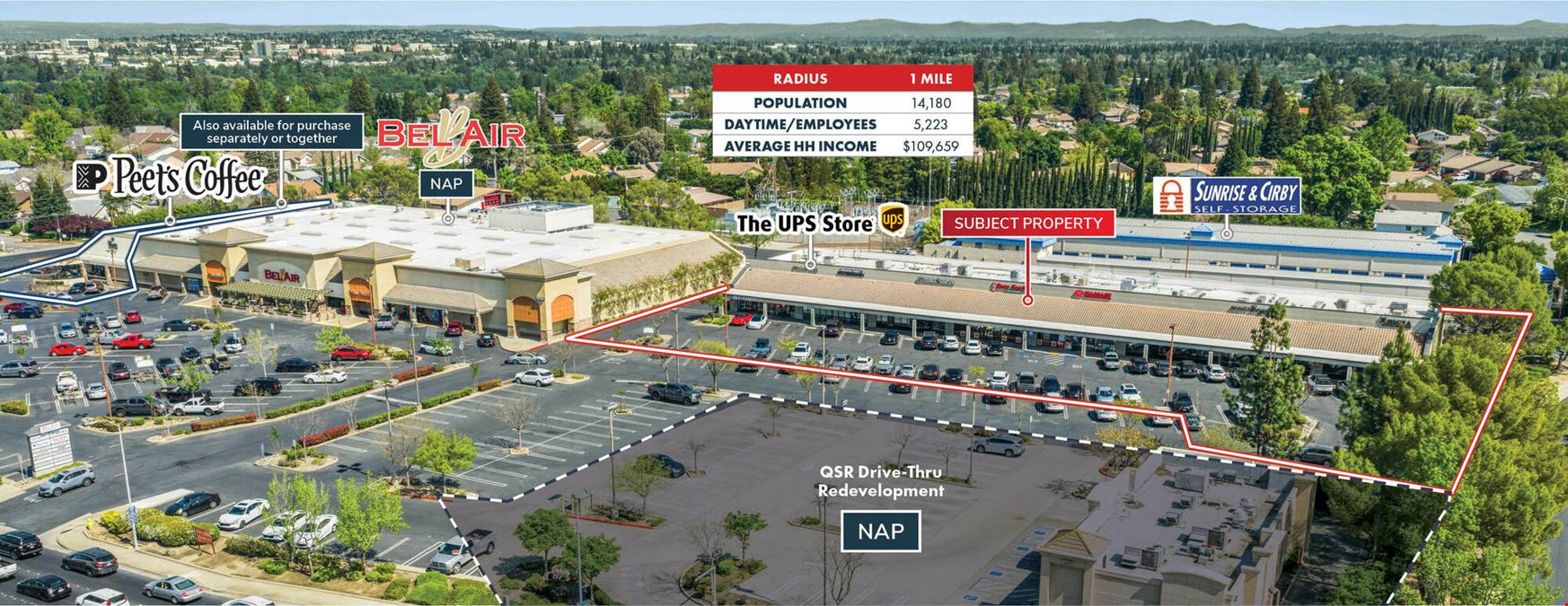 Shops to Bel-Air Grocery (1079 Sunrise Ave)