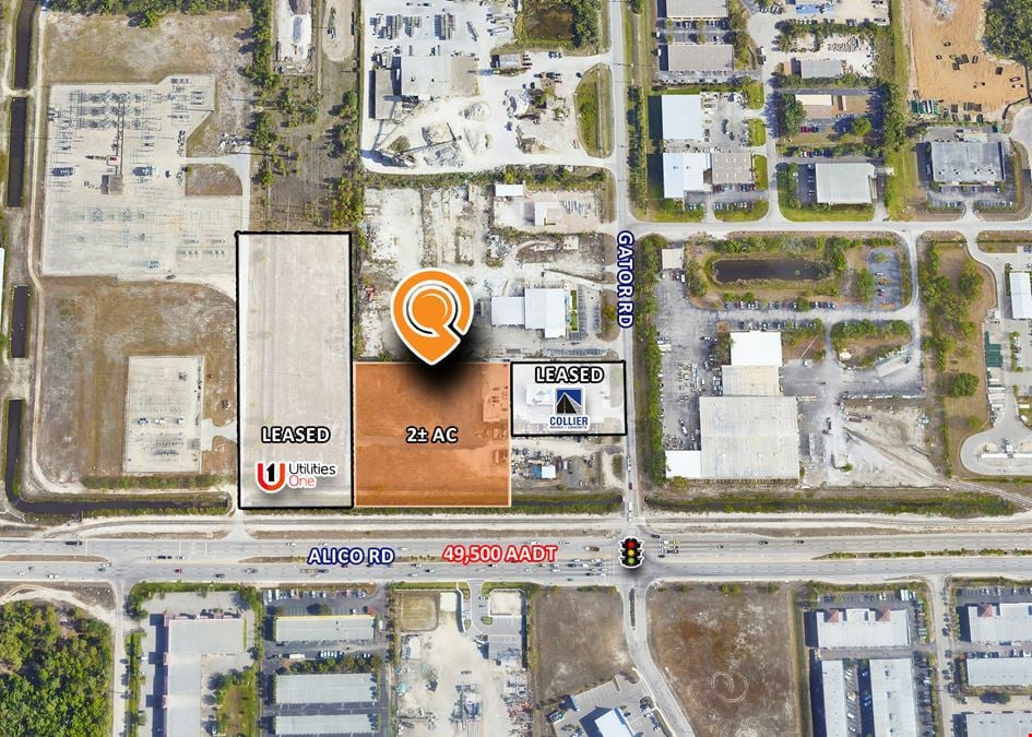 Industrial Outdoor Storage Site with Frontage on Alico Rd.